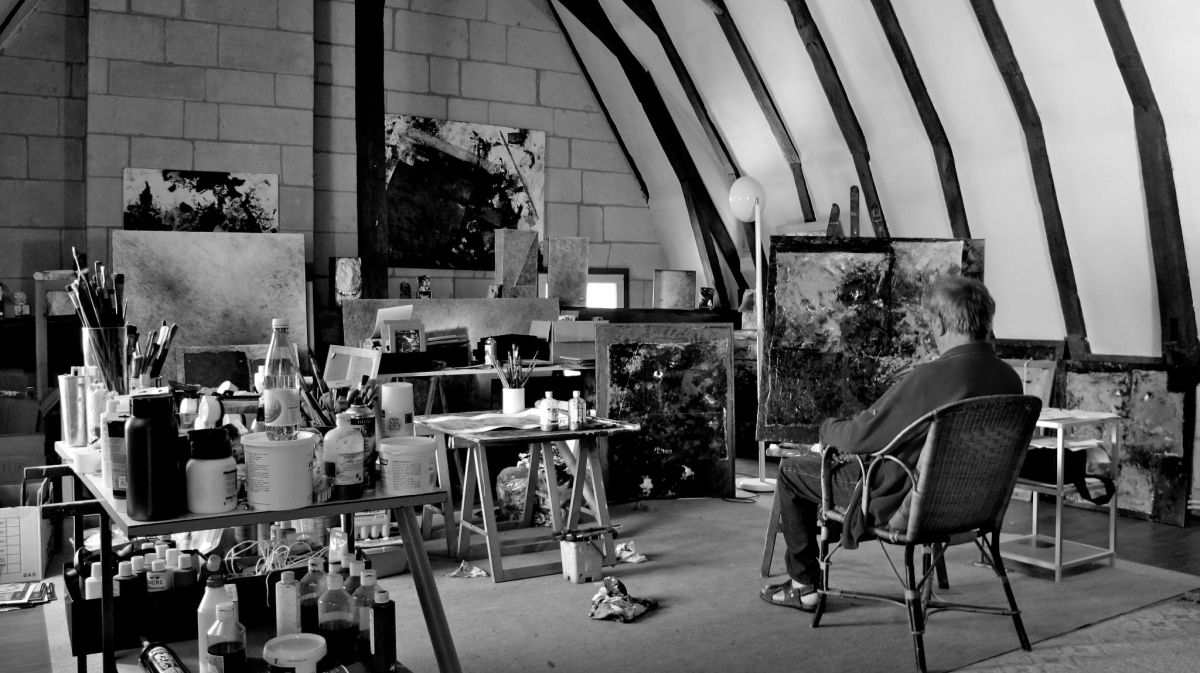 G&eacute; Gallard dans son atelier de Saumur