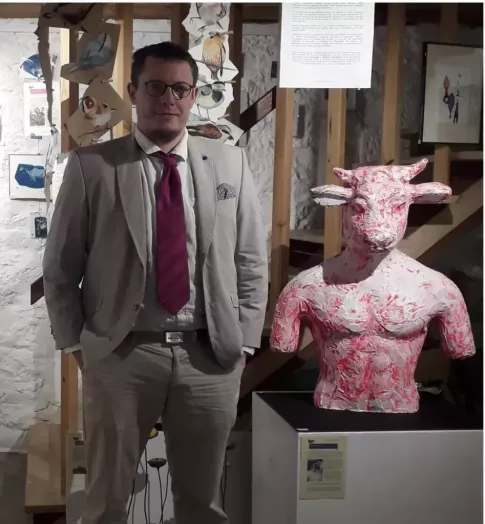 Fran&ccedil;ois-Victor Brunet &agrave; la galerie la corbata rosa en 2020