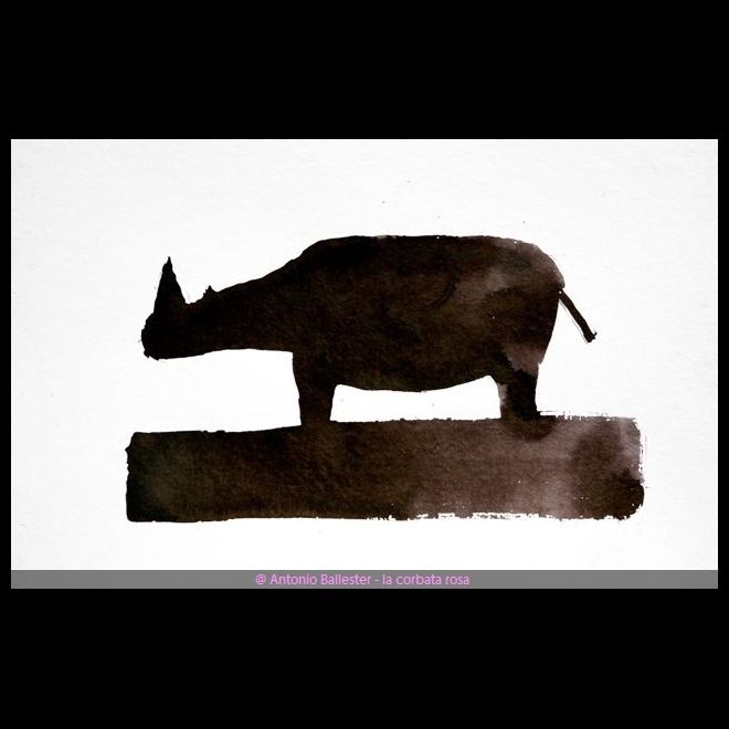 Rhino N°2 - oeuvre encadrée